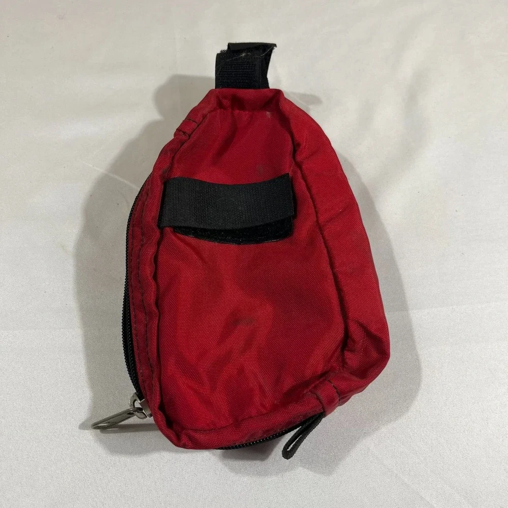 Madden Red Cordura Tech Pouch Gorpcore Y2K Utility Sling Bag Case 7x5 Bike Bag